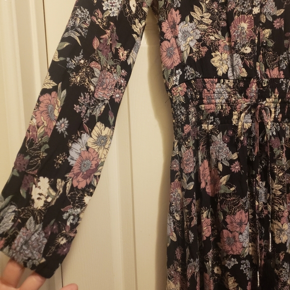 Boho Hi low floral smocked waist dress - Picture 3 of 5